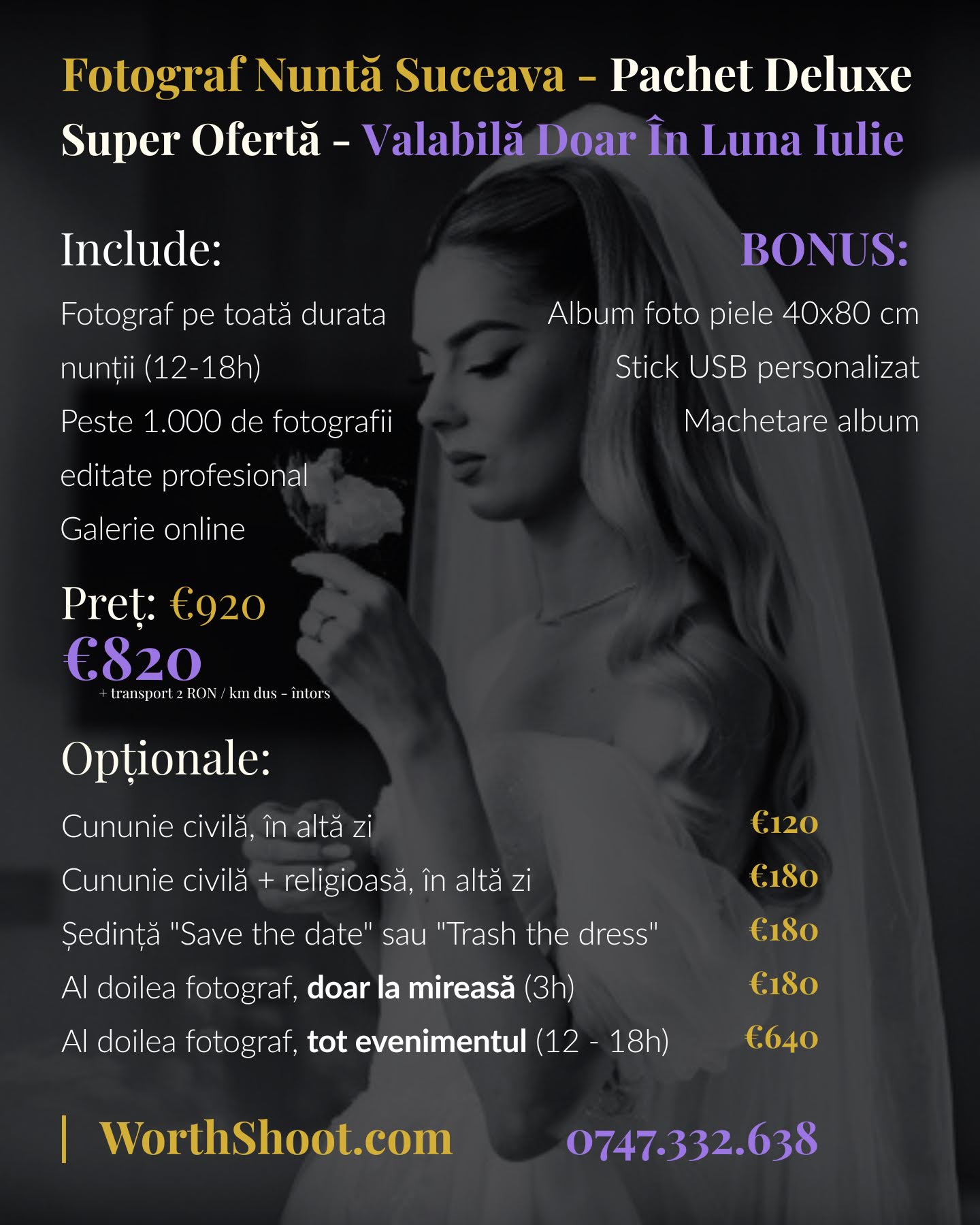 Fotograf Nunta Suceava · Pachet Fotograf Nunta